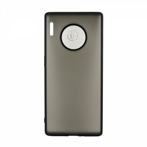 Nettech Huawei Mate 30 Pro Uyumlu Matte Glas Seri Arka Koruma Kılıf (Siyah) VR-19629