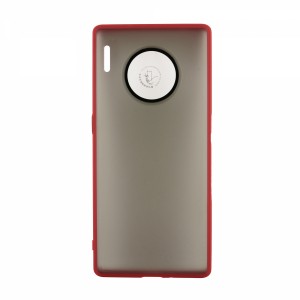 Nettech Huawei Mate 30 Pro Uyumlu Matte Glas Seri Arka Koruma Kılıf (Kırmızı) VR-19630