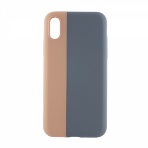 Nettech Apple iPhone X Uyumlu Manyetik Nature Seri Arka Koruma Kılıf (Pembe-Gri) VR-19621