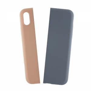 Nettech Apple iPhone X Uyumlu Manyetik Nature Seri Arka Koruma Kılıf (Pembe-Gri) VR-19621