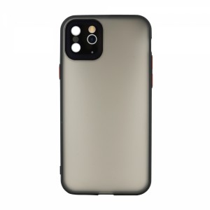 Nettech Apple iPhone XS Max Uyumlu Matte Frame Seri Arka Koruma Kılıf (Siyah) VR-19731
