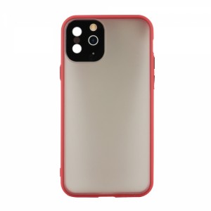 Nettech Apple iPhone XS Max Uyumlu Matte Frame Seri Arka Koruma Kılıf (Kırmızı) VR-19732