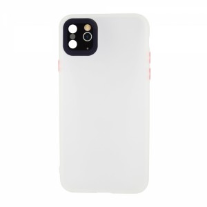 Nettech Apple iPhone 11 Pro Uyumlu Matte Frame Seri Arka Koruma Kılıf (Şeffaf) VR-19627