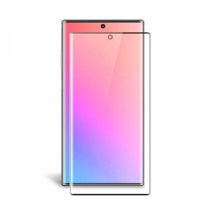 Reros Samsung Galaxy Note 10 Plus Uyumlu 3D SuperGlass Full Cam Koruyucu (Siyah) VR-18450