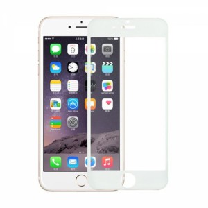 Nettech Apple iPhone 6S Uyumlu 5D Glas Full Cam Koruyucu (Beyaz) VR-14831