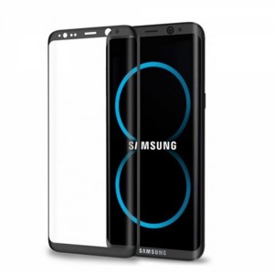 Helt Samsung Galaxy G950 S8 Uyumlu Full Glue Full Cam Koruyucu (Siyah) VR-8817
