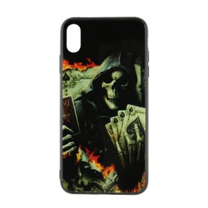 Nettech Apple iPhone XS Max Uyumlu Desenli Fosfor Seri Arka Koruma Kılıf (Çeşitli Desen) VR-20201
