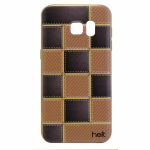 Helt Samsung Galaxy G930 S7 Uyumlu Desenli Seri Arka Koruma Kılıf (Kahverengi) NT-13004