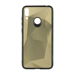 Nettech Huawei Y7 2019 Uyumlu Prizma Seri Arka Koruma Kılıf (Gold) VR-20414