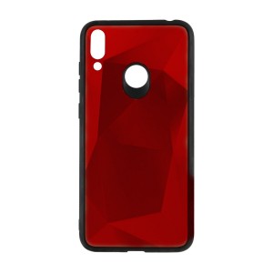 Nettech Huawei Y7 2019 Uyumlu Prizma Seri Arka Koruma Kılıf (Kırmızı) VR-20419