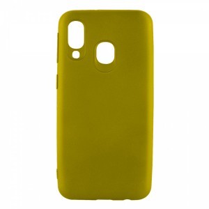 Nettech Samsung Galaxy A40 Uyumlu Suide Arka Koruma Kılıf (Gold) VR-17920
