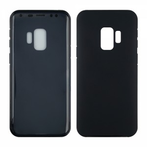 Nettech Samsung Galaxy G960 S9 Uyumlu Ön Arka Koruma Arka Koruma Kılıf (Siyah) VR-9996