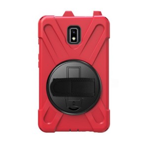 Nettech Samsung Galaxy T390 Tab Active 2 Uyumlu Sport Seri Arka Koruma (Kırmızı) VR-20739