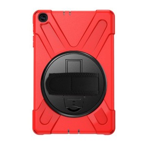 Nettech Samsung Galaxy T510 Tab A 10.1 (2019) Uyumlu Sport Seri Arka Koruma (Kırmızı) VR-20743