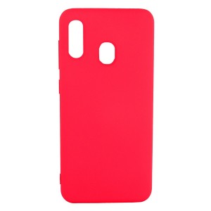 Nettech Samsung Galaxy A20 Uyumlu Nano Arka Koruma Kılıf (Kırmızı) VR-20778