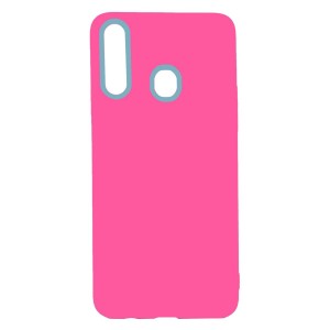 Nettech Samsung Galaxy A20S Uyumlu Pascal Seri Arka Koruma Kılıf (Pembe) VR-21053