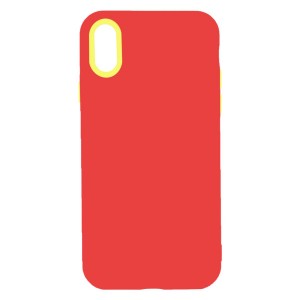 Nettech Apple iPhone X Uyumlu Pascal Seri Arka Koruma Kılıf (Kırmızı) VR-21084