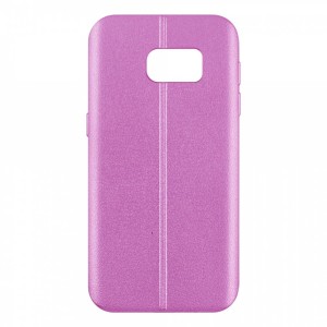 Nettech Samsung Galaxy G930 S7 Uyumlu Dikişli Seri Arka Koruma Kılıf (Pembe) VR-8115