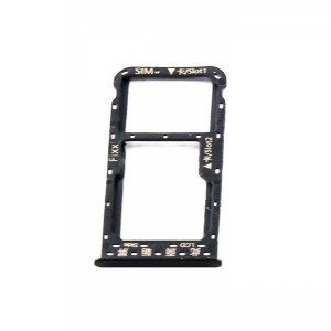 Teknonet Huawei P Smart 2019 Uyumlu Hafıza Kart + Sim Metali (Siyah) VR-16681