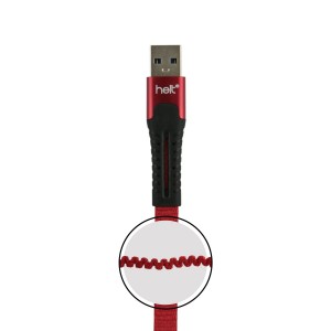 Helt HT-DC01 İp Örgü 120 Cm Lightning Şarj ve Data Kablosu (Kırmızı) VR-20501