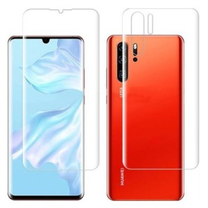 Exquıs Huawei P30 Pro Uyumlu Ön ve Arka Koruma 360 Full Kaplama (Şeffaf) VR-18430