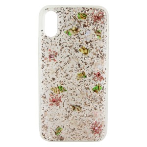 Kingxbar Apple iPhone XS Uyumlu Simli Arka Koruma Kılıf (Siyah) VR-18078