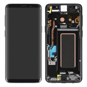 Teknonet Samsung Galaxy G965 S9 Plus Uyumlu Org Lcd+Dokunmatik+Çıtalı (Mor) VR-20493