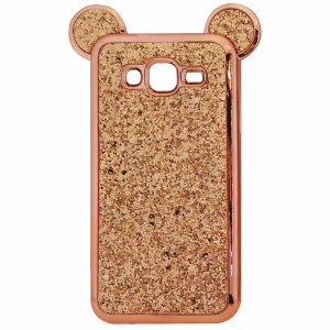 Nettech Samsung Galaxy J500 J5 Uyumlu Arka Koruma Arka Koruma Kılıf (Rose Gold) NT-13458