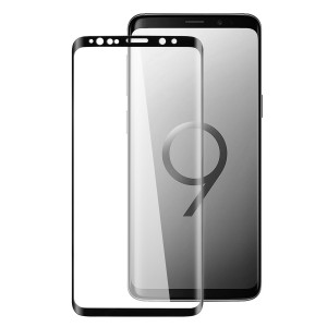 Helt Samsung Galaxy G965 S9 Plus Uyumlu 3D SuperGlass Full Cam Koruyucu (Siyah) NT-21405