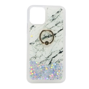 Nettech Apple iPhone 11 Pro Uyumlu Mermer Desenli Arka Koruma Kılıf (Gri) NT-79036