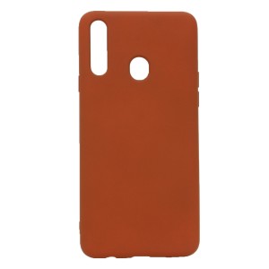 Nettech Samsung Galaxy A20S Uyumlu Nano Arka Koruma Kılıf (Kahverengi) NT-79120