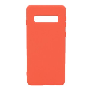 Nettech Samsung Galaxy S10 Uyumlu Nano Arka Koruma Kılıf (Turuncu) NT-79396
