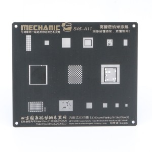 Mechanic S45-A11 Full Set Entegre Kalıbı Kalıplar Ve Board Tutucu (Siyah) NT-79622