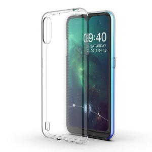 Baseus Samsung Galaxy A01 Uyumlu Tıpalı Şeffaf Seri Arka Koruma Kılıf (Şeffaf) NT-79599