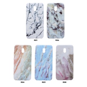 Nettech Xiaomi Redmi 8 Uyumlu Mermer Desenli Arka Koruma Kılıf (Karışık/Çok Renkli) NT-79132