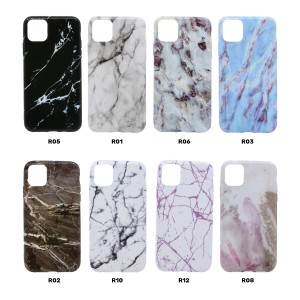 Nettech Apple iPhone 11 Uyumlu Mermer Desenli Arka Koruma Kılıf (Karışık/Çok Renkli) NT-79135