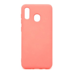 Nettech Samsung Galaxy A20 Uyumlu Nano Arka Koruma Kılıf (Pembe Açık) NT-79229