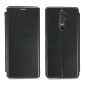 Nettech Oppo A5 2020 Uyumlu Lüx Seri Kapaklı Kılıf (Siyah) NT-79530