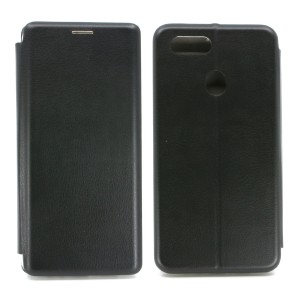 Nettech Oppo A5s Uyumlu Lüx Seri Kapaklı Kılıf (Siyah) NT-79526