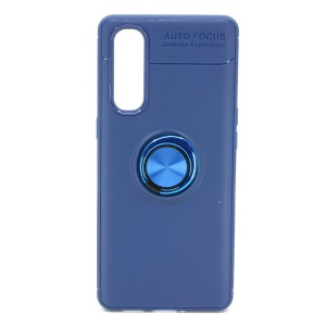 Nettech Oppo Reno 3 Pro Uyumlu Ravel Seri Arka Koruma Kılıf (Mavi) NT-80174