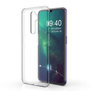 Nettech Oppo A5 2020 Uyumlu Lüx Seri Kamera Korumalı Arka Koruma Kılıf (Şeffaf) NT-80246