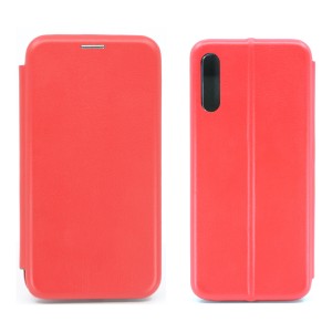 Nettech Samsung Galaxy A50 Uyumlu Lüx Seri Kapaklı Kılıf (Kırmızı) NT-79874