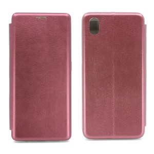 Nettech Huawei Y5 2019 Uyumlu Lüx Seri Kapaklı Kılıf (Mürdüm) NT-79877