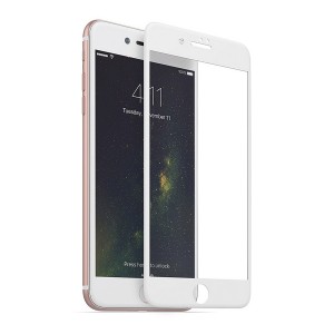 Nettech Apple iPhone 7 Uyumlu Ön Koruma Seramik Nano Ekran Koruyucu (Beyaz) NT-80289
