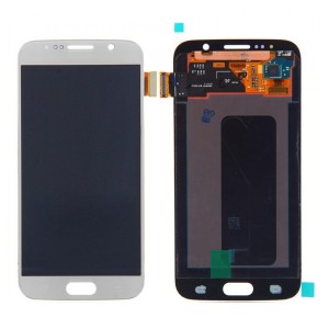 Teknonet Samsung Galaxy G920 S6 Uyumlu Org Lcd+Dokunmatik (Beyaz) VR-2374