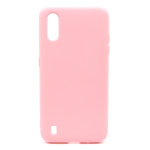 Nettech Samsung Galaxy A01 Uyumlu Nano Arka Koruma Kılıf (Açık Pembe) NT-80497