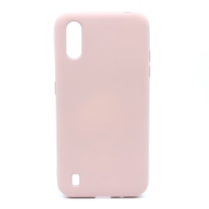 Nettech Samsung Galaxy A01 Uyumlu Nano Arka Koruma Kılıf (Pudra) VR-20599