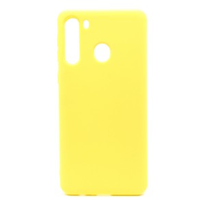 Nettech Samsung Galaxy A21 Uyumlu Nano Arka Koruma Kılıf (Sarı) NT-80483