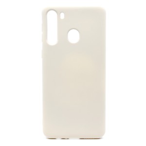Nettech Samsung Galaxy A21 Uyumlu Nano Arka Koruma Kılıf (Krem) NT-80475
