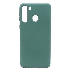 Nettech Samsung Galaxy A21 Uyumlu Nano Arka Koruma Kılıf (Koyu Yeşil) NT-80486
